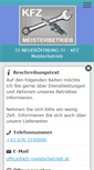 Mobile Screenshot of kfz-meisterbetrieb.at