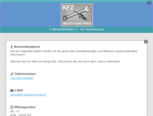 Tablet Screenshot of kfz-meisterbetrieb.at